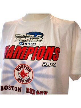 Boston Red Socks Baseball T-Shirt 2004 World Series Champions Unisex XL PR502